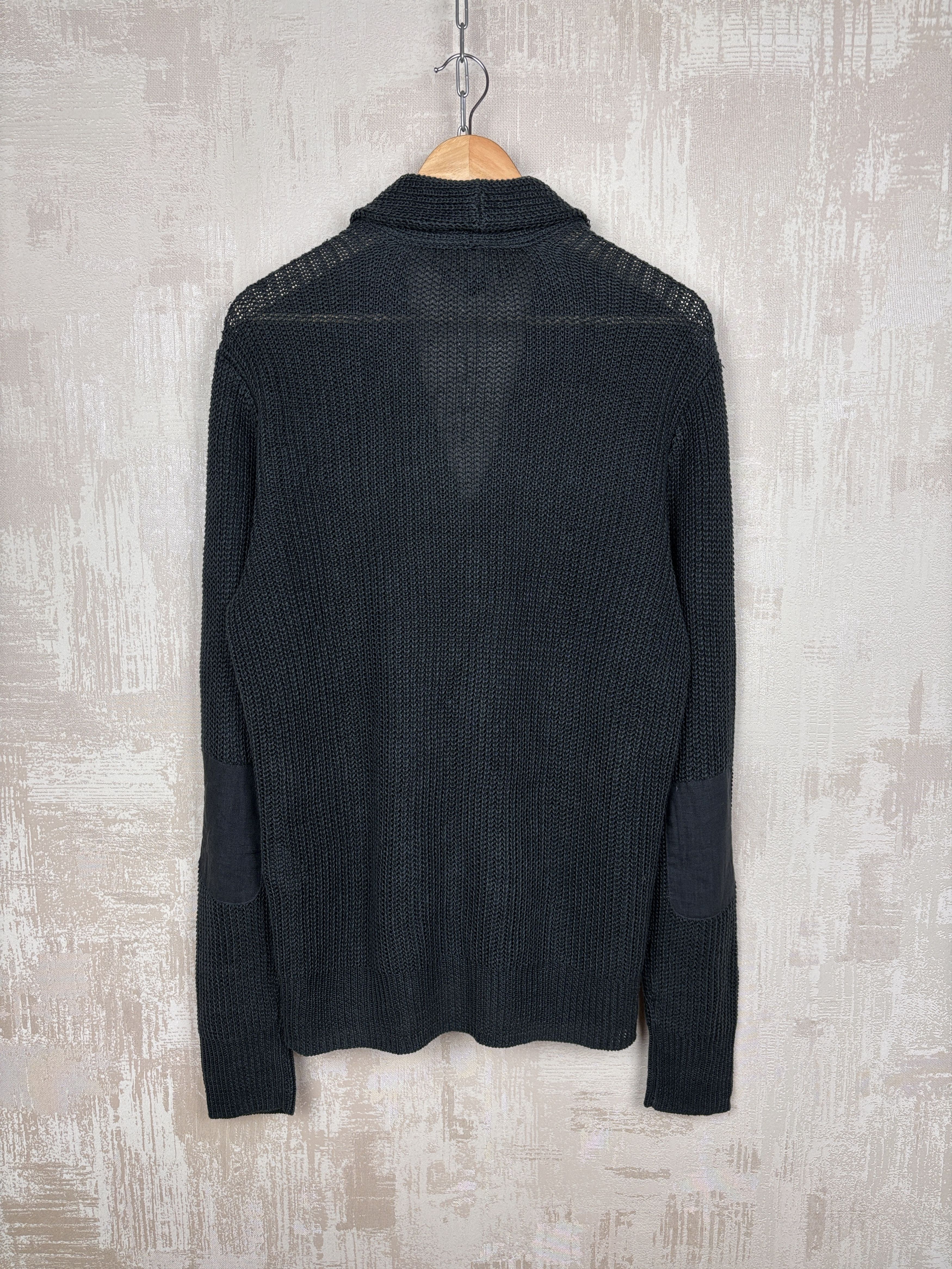 John Varvatos John Varvatos U.S.A. Linen Shawl Collar Cardigan Sweater Size US L / EU 52-54 / 3 - 18 Thumbnail