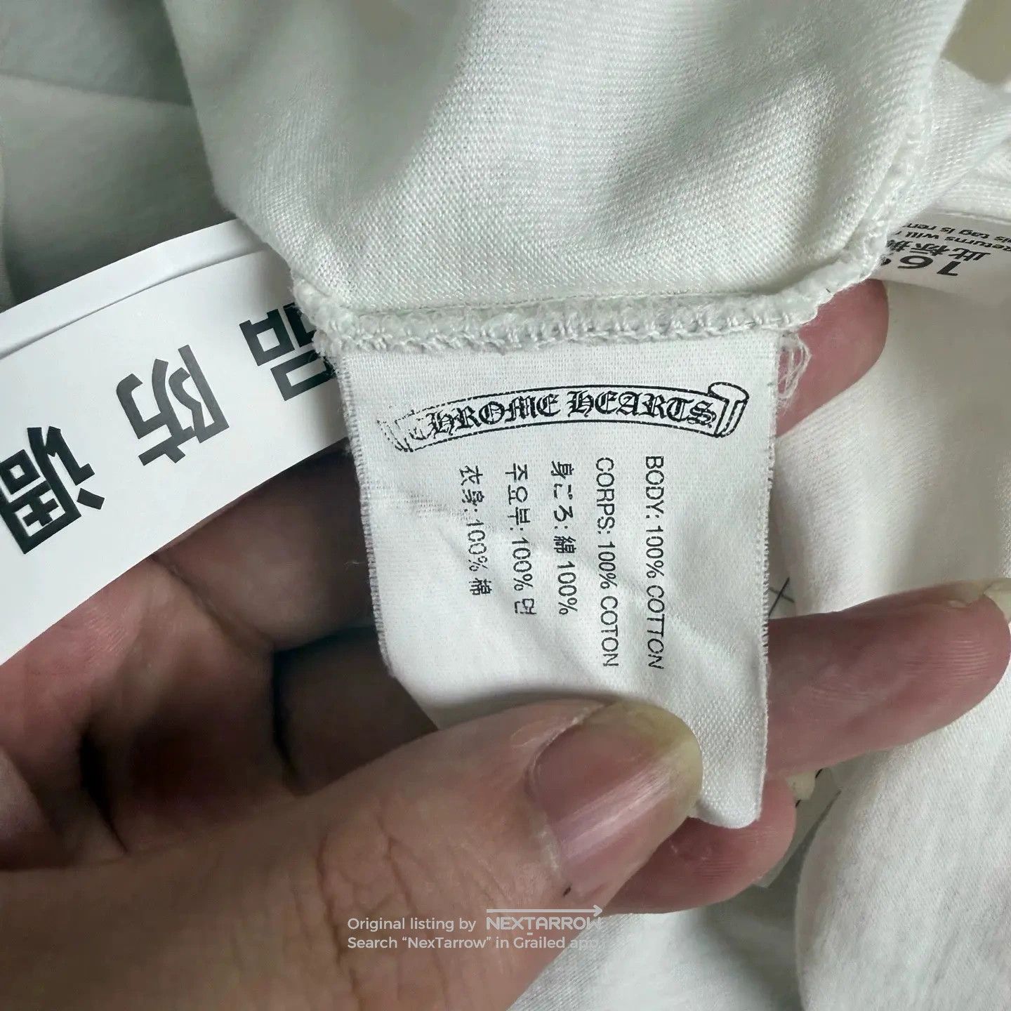 Chrome Hearts White Mainline Ss Tee L 95 New, Men's — image 5 of 6