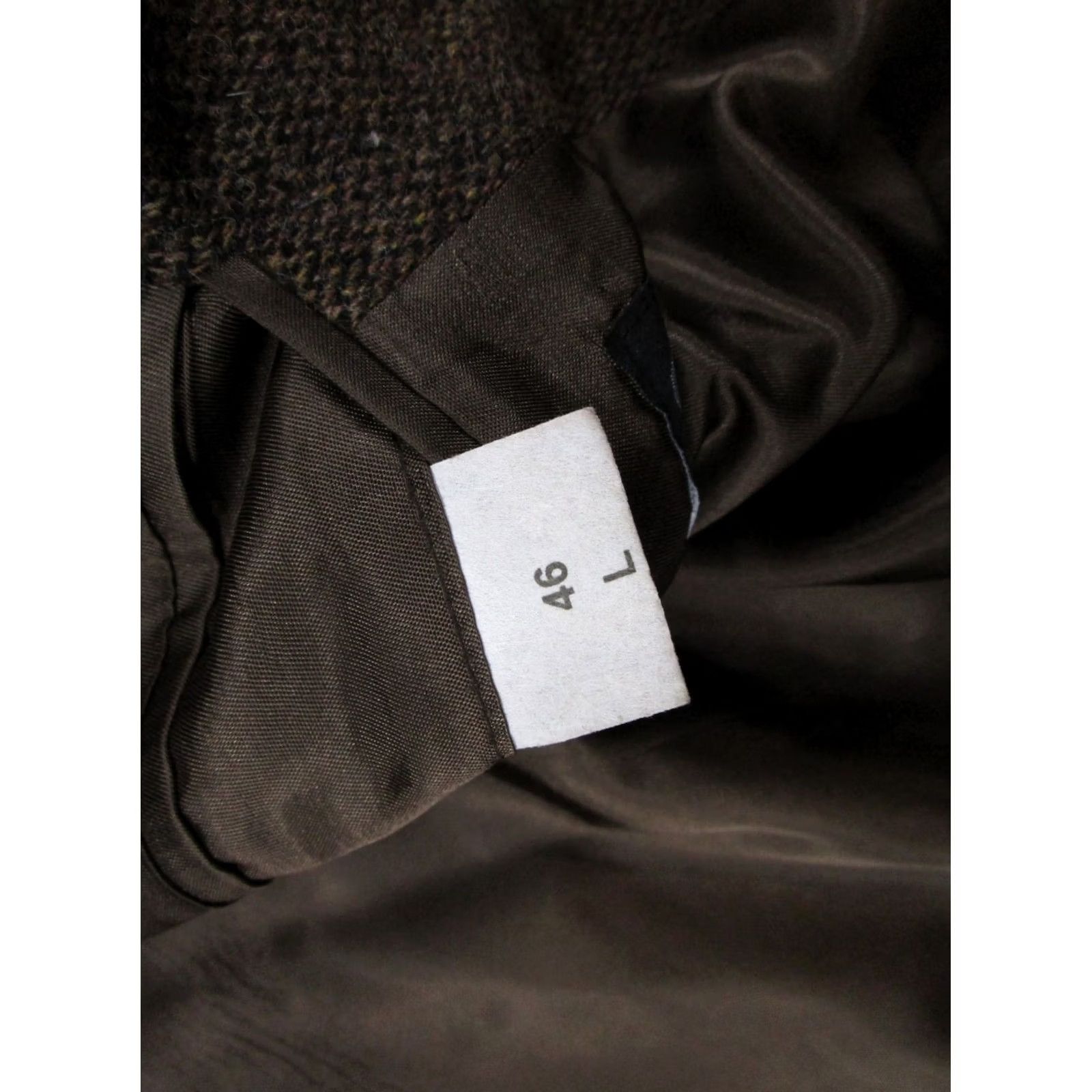 Stafford Stafford Blazer Mens 46L Brown Tweed Wool Sport Coat Elbow Patch Jacket Career Vintage Size 46R - 4 Thumbnail
