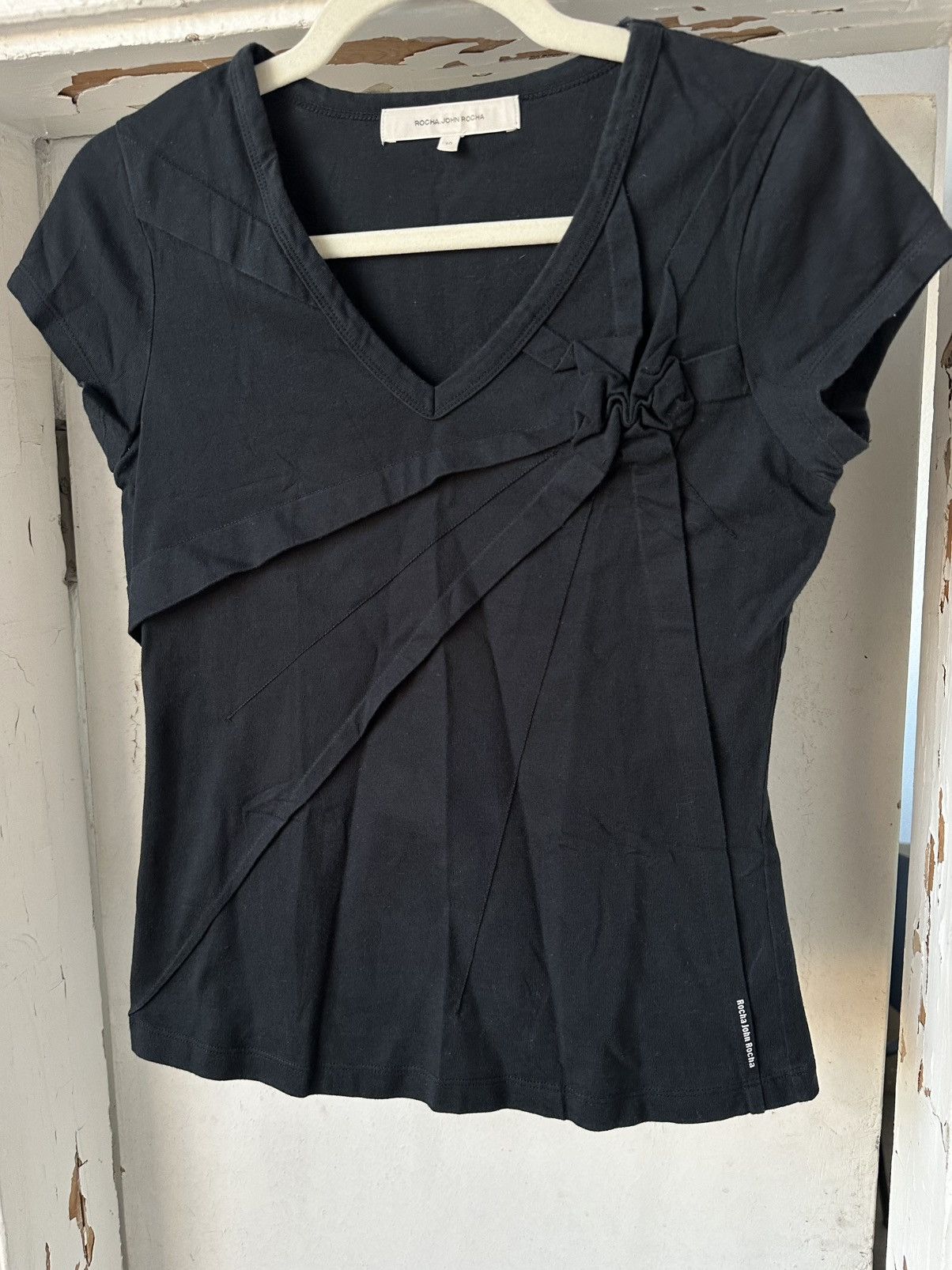 If Six Was Nine Vintage Black Top Size L / US 10 / IT 46 - 3 Thumbnail