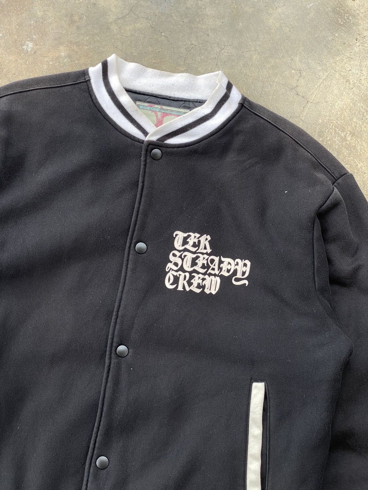 Japanese Brand × Vintage Tek One Visual Vandalizm Japan Varsity Jacket Size US L / EU 52-54 / 3 - 8 Thumbnail
