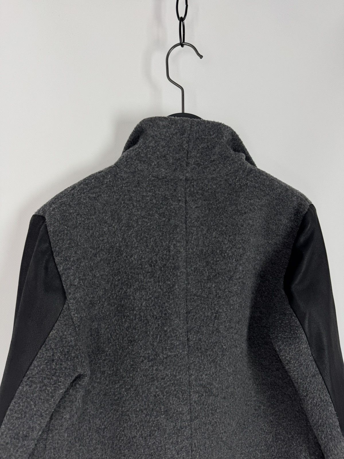 Theory Theory Naomo Leather Sleeve Felt Coat Jacket Size S / US 4 / IT 40 - 13 Thumbnail