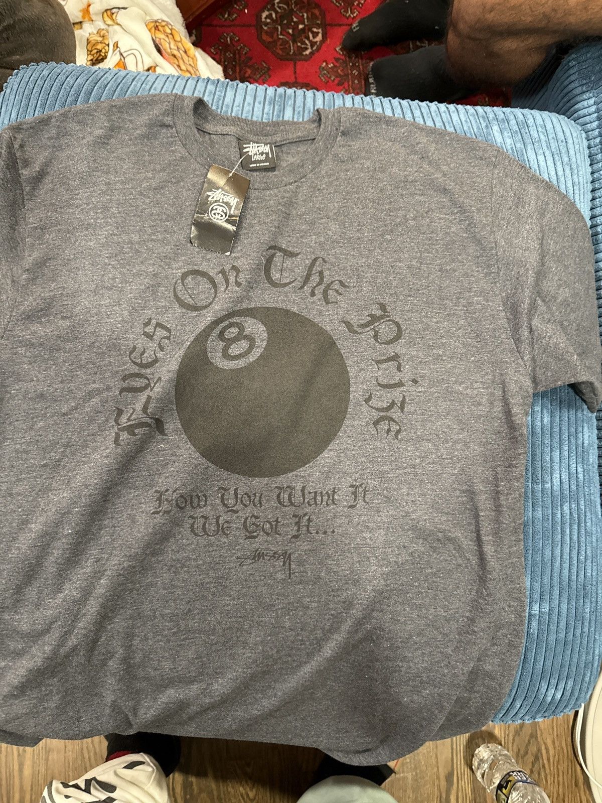 Stussy Dark grey STUSSY 🎱 Tee Size US L / EU 52-54 / 3 - 1 Thumbnail
