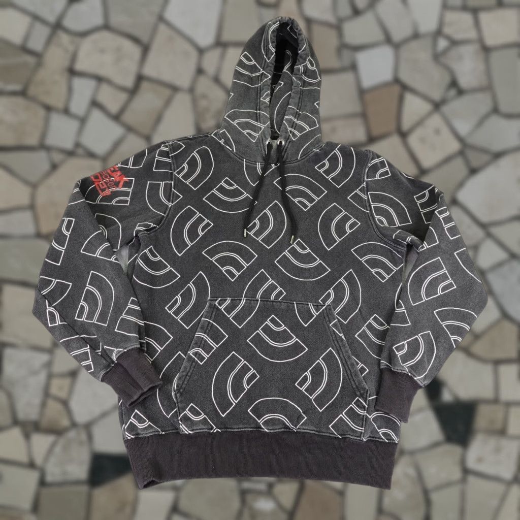 The North Face The North Face Hoodie Mens Medium Black White All Over Print AOP Ski Snowboard Size US M / EU 48-50 / 2 - 1 Thumbnail