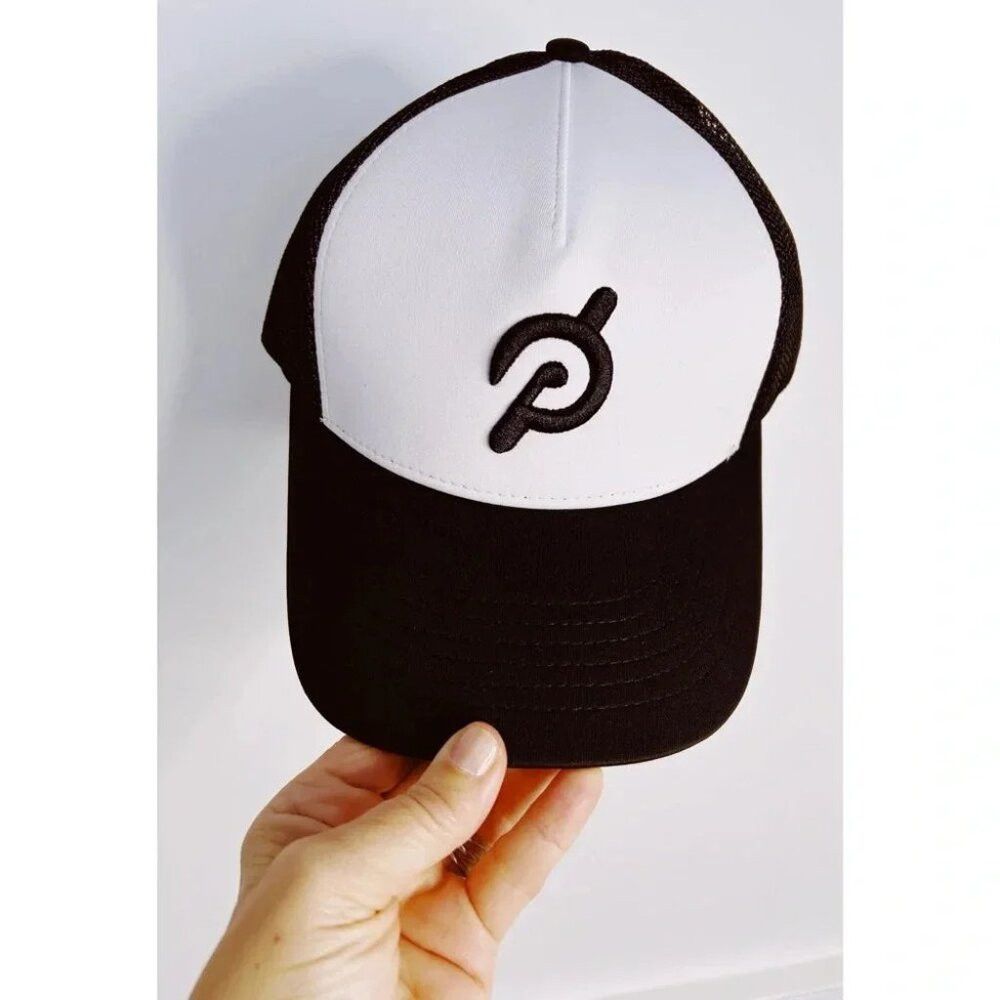 Peloton BNWT Peloton Black and White AdjustableTrucker Hat O/S Size ONE SIZE - 1 Thumbnail