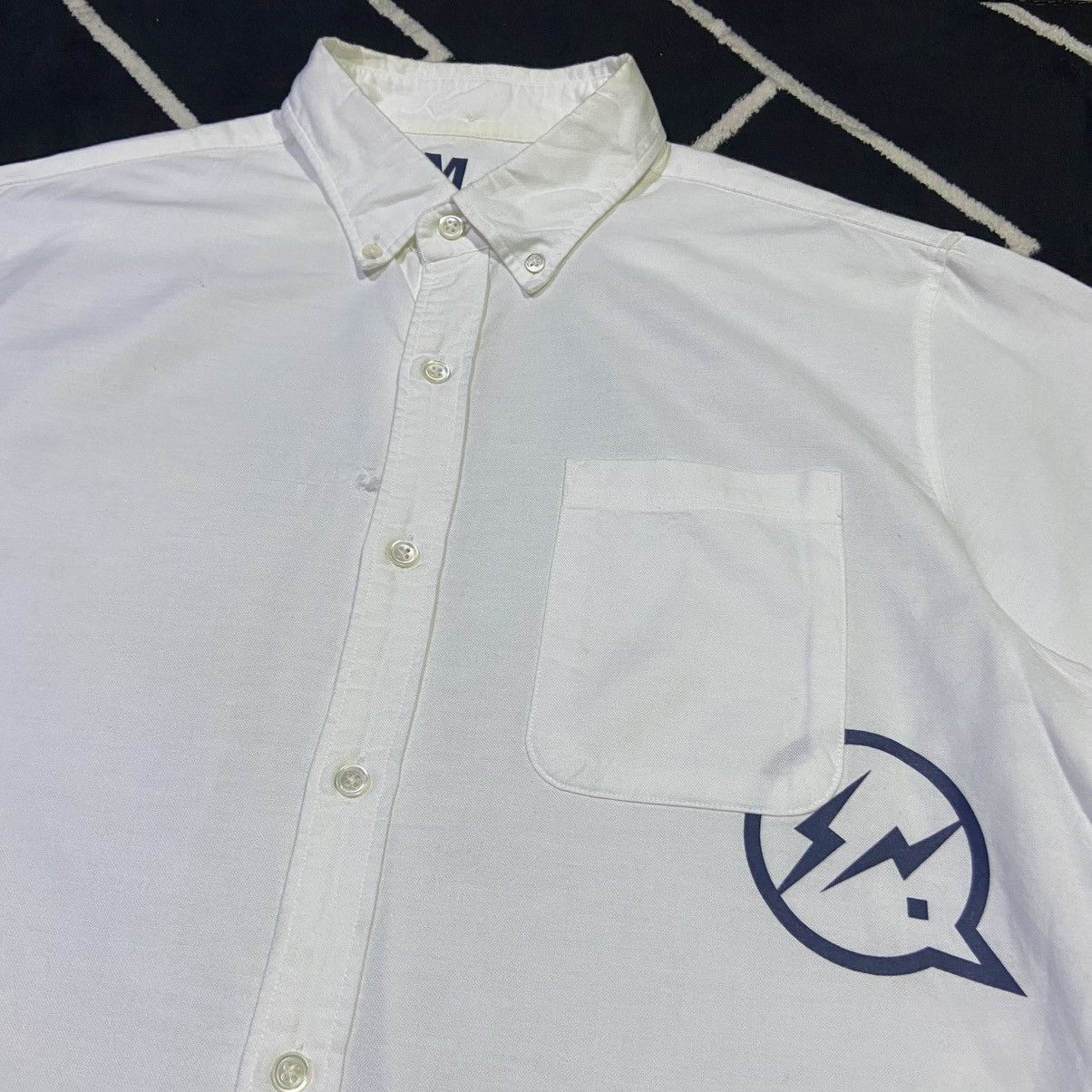 Fragment Design × Japanese Brand × Vanquish Denim By Vanquish & Fragment Button Up S/S Shirt Size US M / EU 48-50 / 2 - 3 Thumbnail