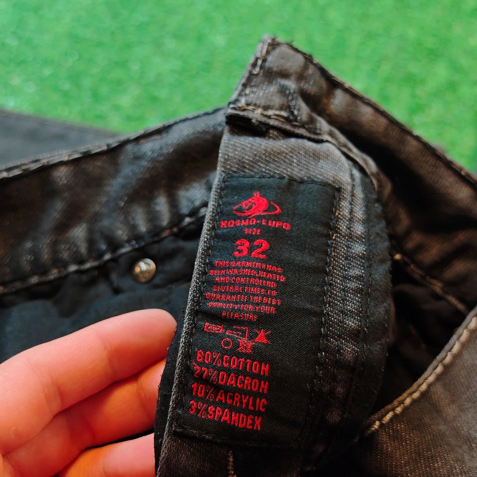 Other Kosmo Lupo Jeans Mens 30 Straight embroidered drip y2k Size US 30 / EU 46 - 12 Thumbnail