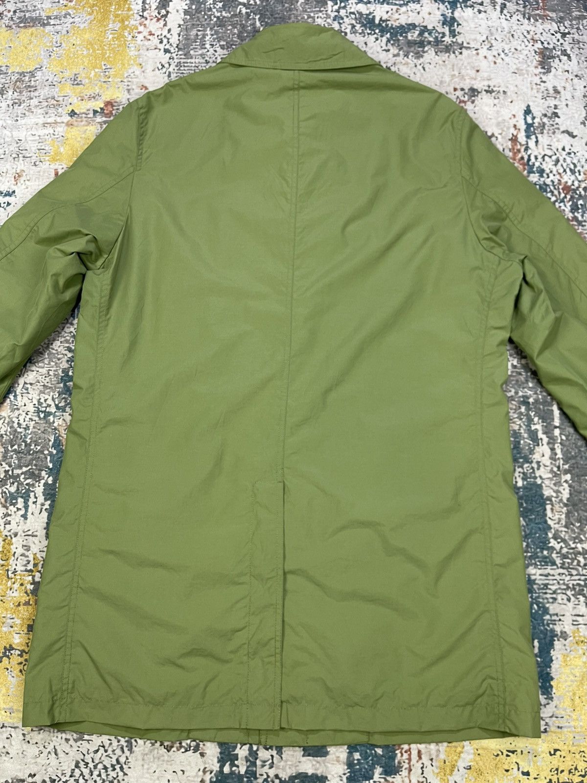 Eddie Bauer Eddie Bauer Lime Green Nylon Trench Coat Size US M / EU 48-50 / 2 - 2 Thumbnail