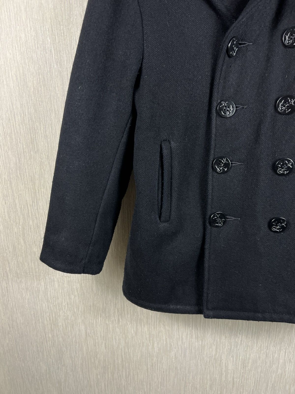 Schott Vintage U.S. 740N Pea Jacket double breasted wool coat retro Size US M / EU 48-50 / 2 - 5 Thumbnail