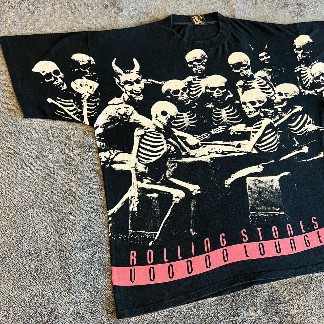 The Rolling Stones 1994 Rolling Stones voodoo lounge world tour men's vintage Size US XL / EU 56 / 4 - 4 Thumbnail