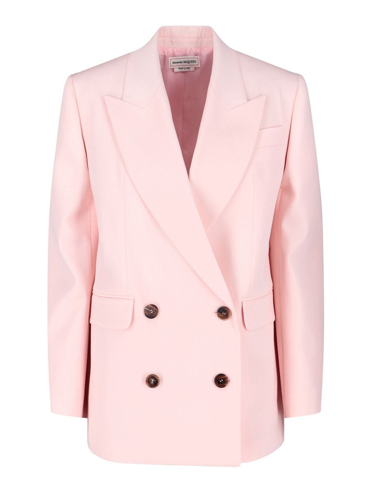 Alexander McQueen o1y0325 Blazer in Light Pink Size M / US 6-8 / IT 42-44 - 1 Thumbnail