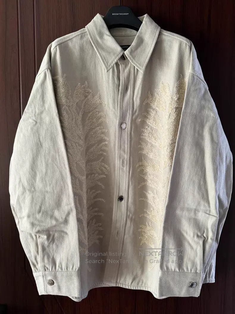 SONG FOR THE MUTE Embroidered shirt jacket