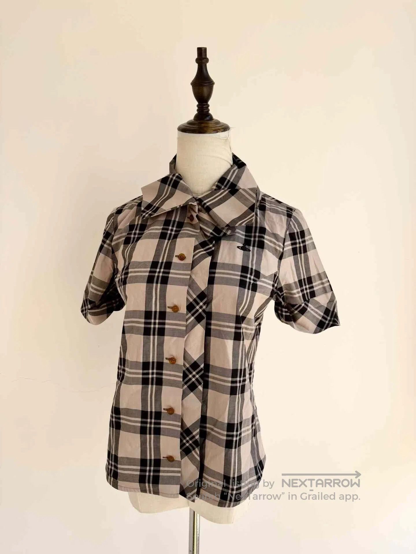 Vivienne Westwood Vivienne Westwood Vintage Beige Plaid Shirt. Size M / US 6-8 / IT 42-44 - 2 Thumbnail