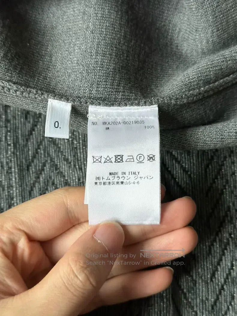 Thom Browne Thom Browne Gray Sleeve Logo Sweater Size US XS / EU 42 / 0 - 4 Thumbnail