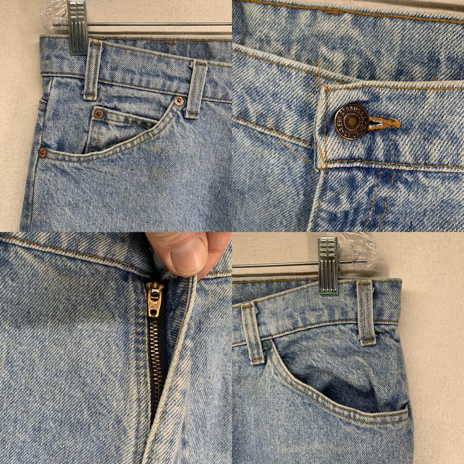 Vintage Vintage Levi's Men’s Jeans 506 36x30 Straight Fit Mid-Rise Denim U.S. Made 1990s Size US 36 / EU 52 - 8 Thumbnail