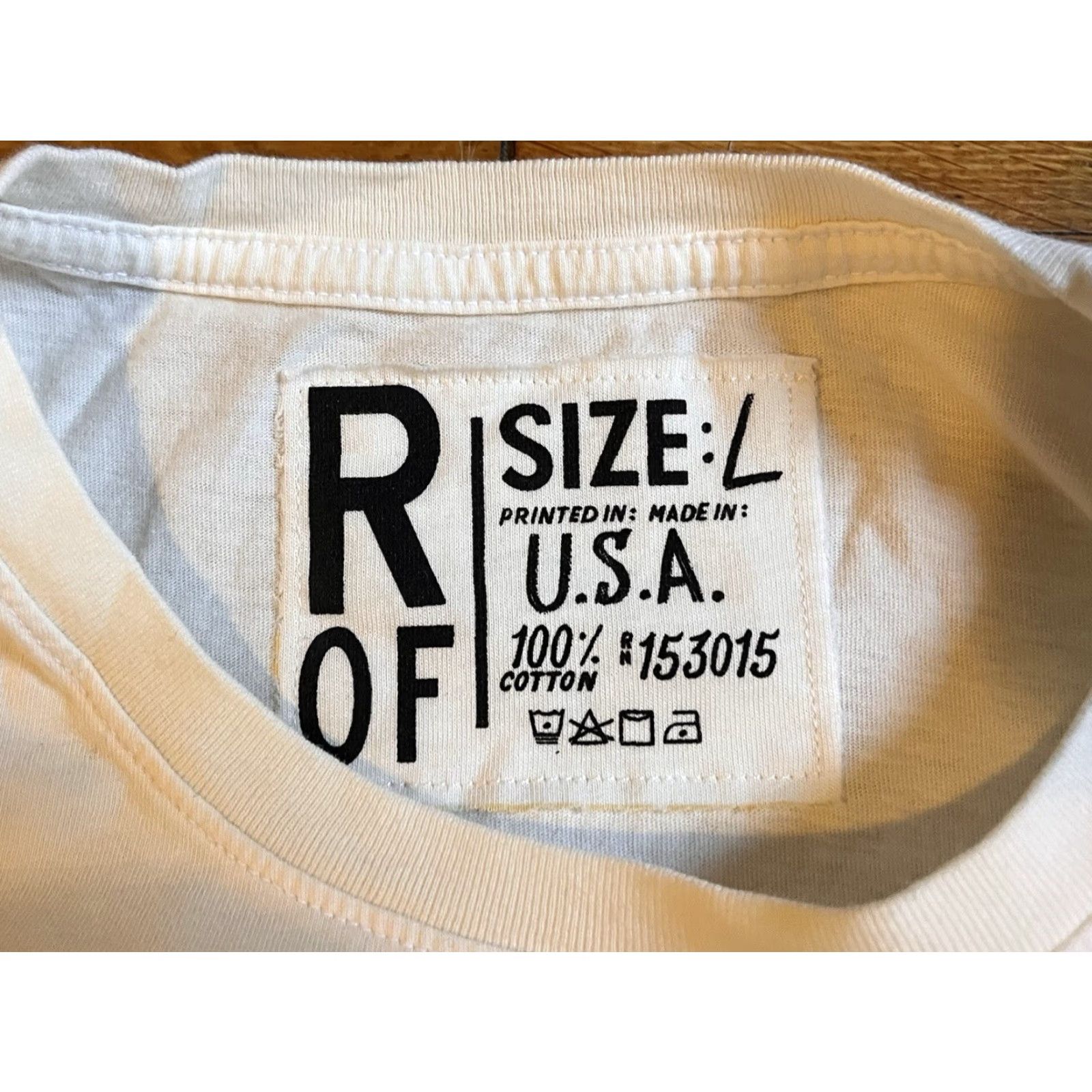Roots Roots of Fight Satchel Paige What's the Rush Shirt Men's Large Ivory Size US L / EU 52-54 / 3 - 6 Thumbnail