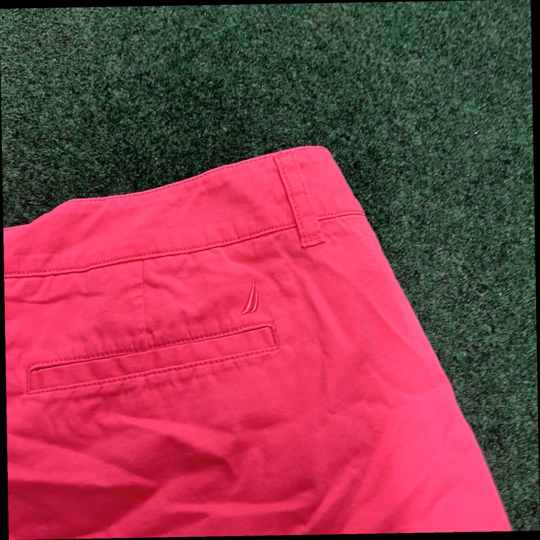 Nautica Nautica Shorts Womens 10 Pink Chino Mid-Rise 4.5" Zip Flat Front Summer Casual Size 34" / US 12 / IT 48 - 7 Thumbnail