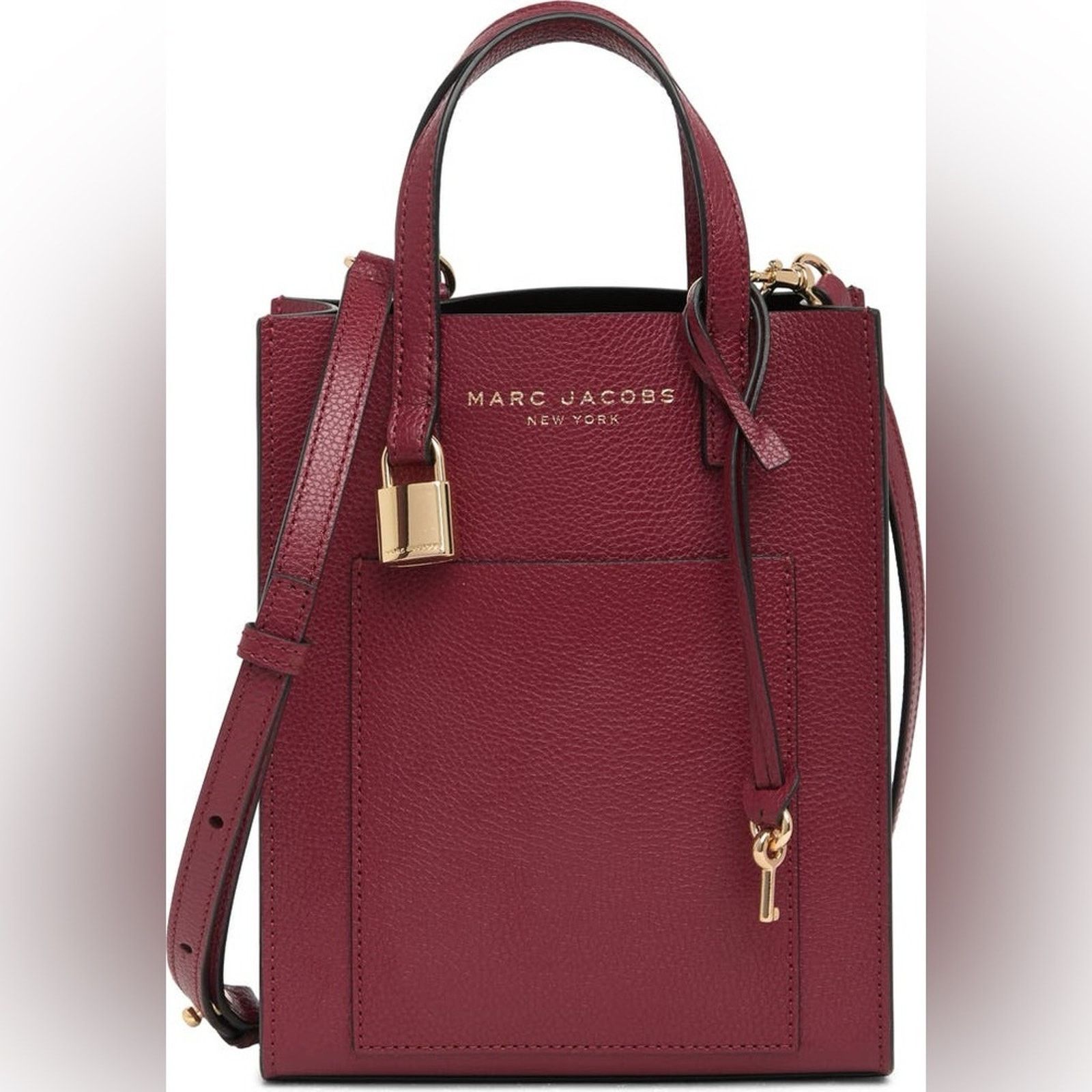 Marc Jacobs Marc Jacobs micro leather tote in red Size ONE SIZE - 1 Thumbnail