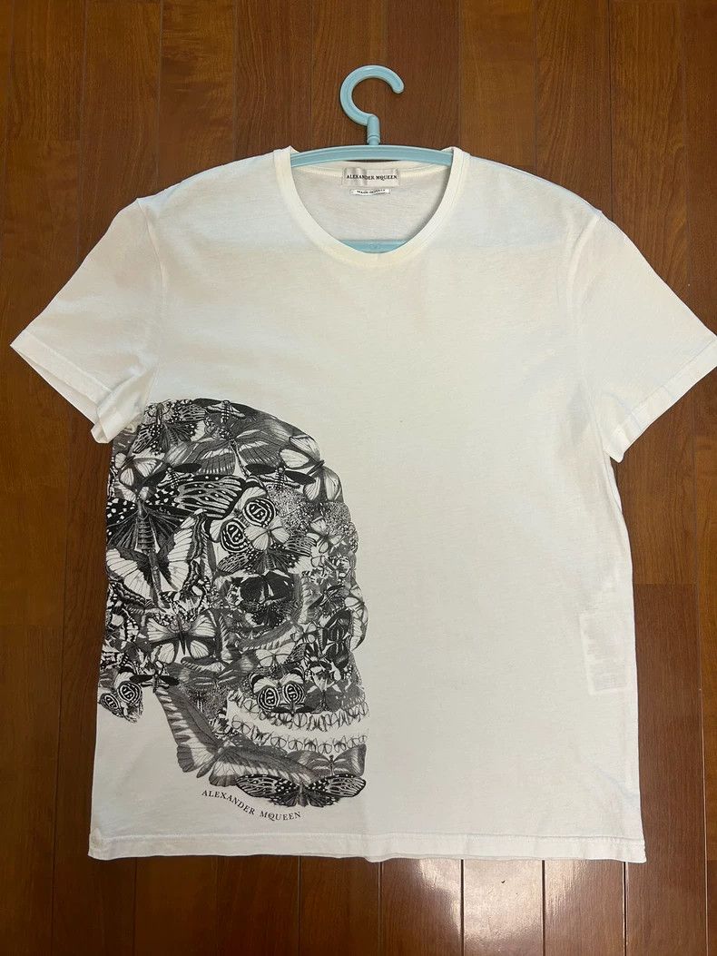 Alexander McQueen Alexander McQUEEN White short - sleeve T - shirt with skull Size US L / EU 52-54 / 3 - 1 Thumbnail
