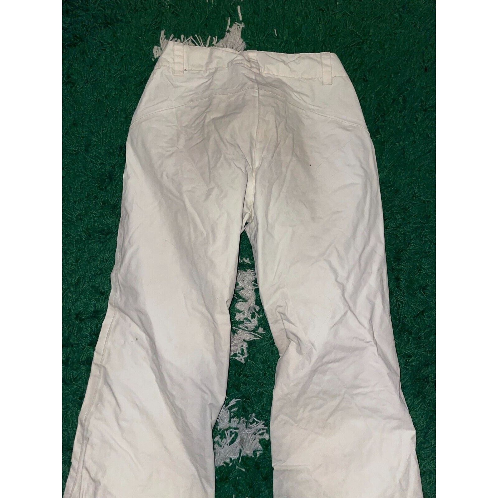 Vintage Womens Loki Ski Pants Skiwear Nylon Bottoms White Women 2 2W Size 26" / US 2 / IT 38 - 13 Thumbnail
