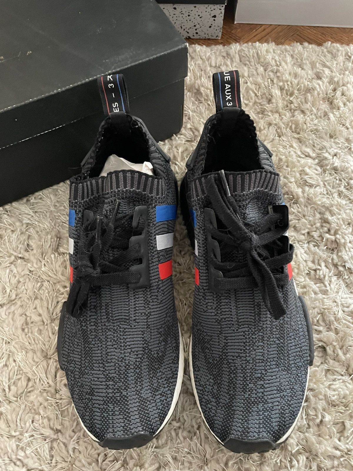 Adidas Adidas nmd Primeknit Tri color Size US 9 / EU 42 - 5 Thumbnail