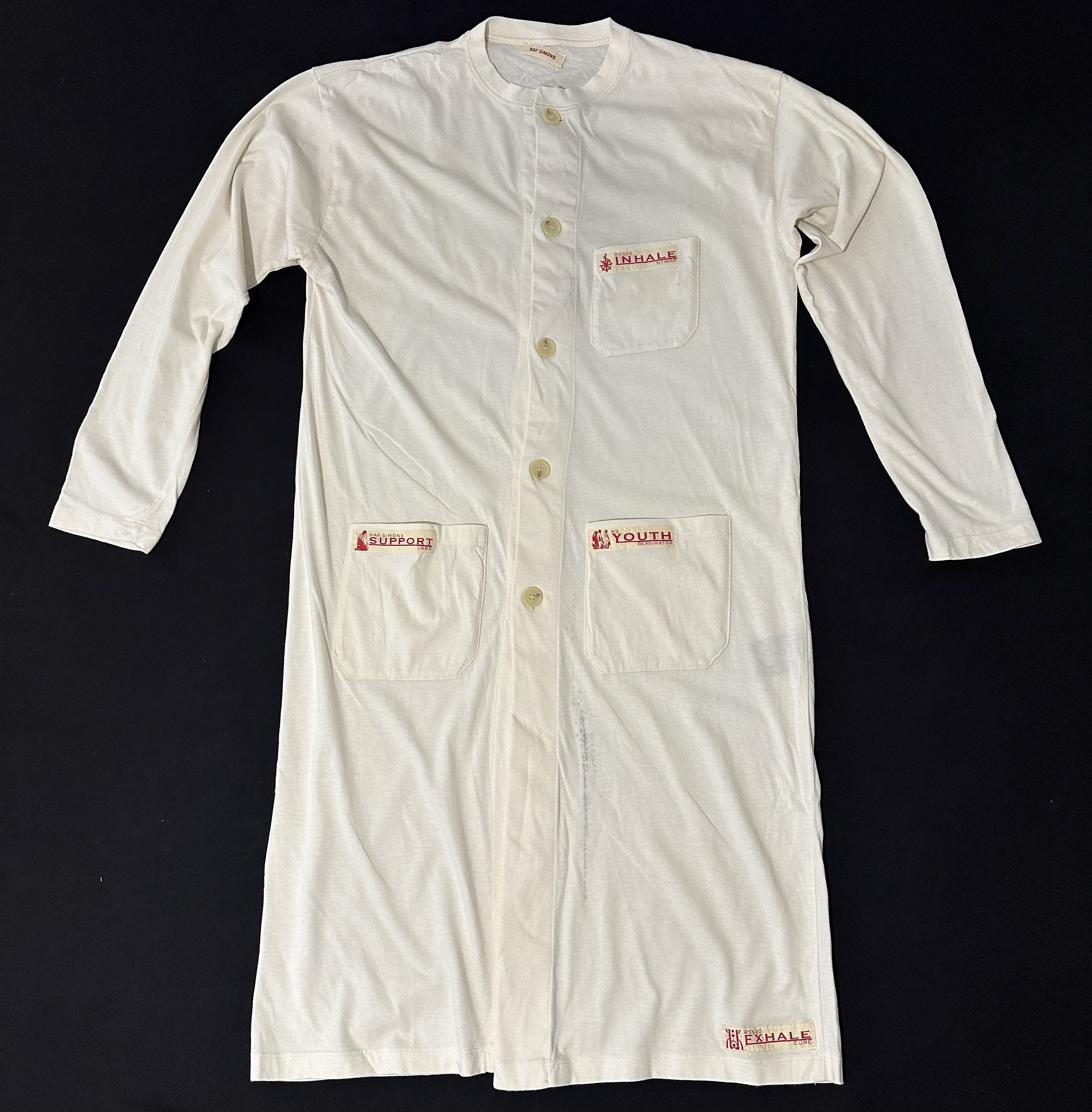 Raf Simons Raf Simons Cotton Jersey Lab Coat Size US S / EU 44-46 / 1 - 1 Thumbnail