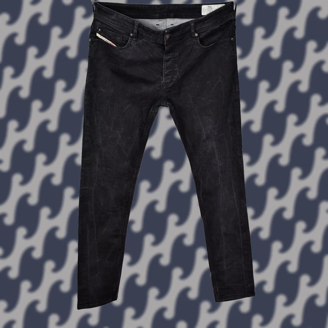 Diesel Diesel Troxer 0R84A Stretch Slim-Skinny Jeans Men W36 L32 Black Size W36/L32 Vintage No Pattern Solid 5-Pocket Design Casual Denim Size US 36 / EU 52 - 1 Thumbnail