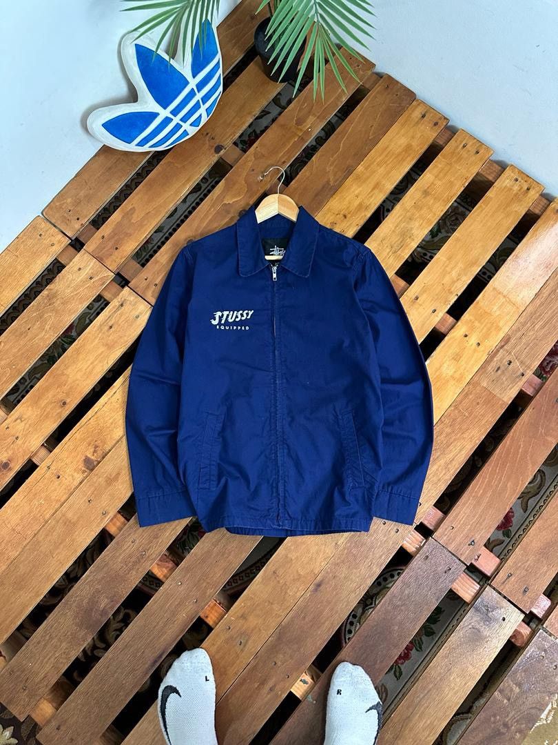 image of Hypebeast x Stussy Coach Jacket in Navy, Men's (Size Medium)