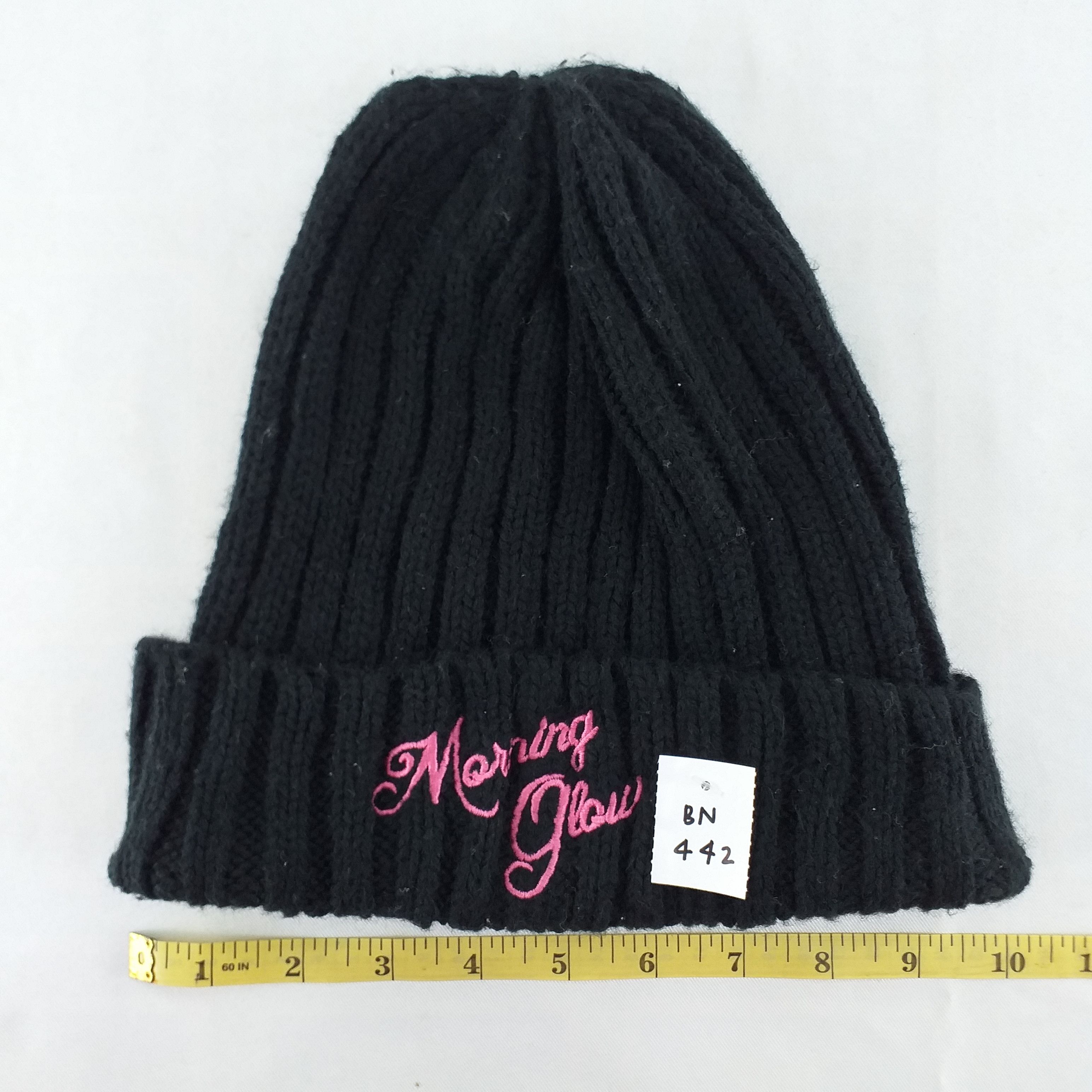 Morning Glow Embroidery Snow Cap Beanie Hat -BN442