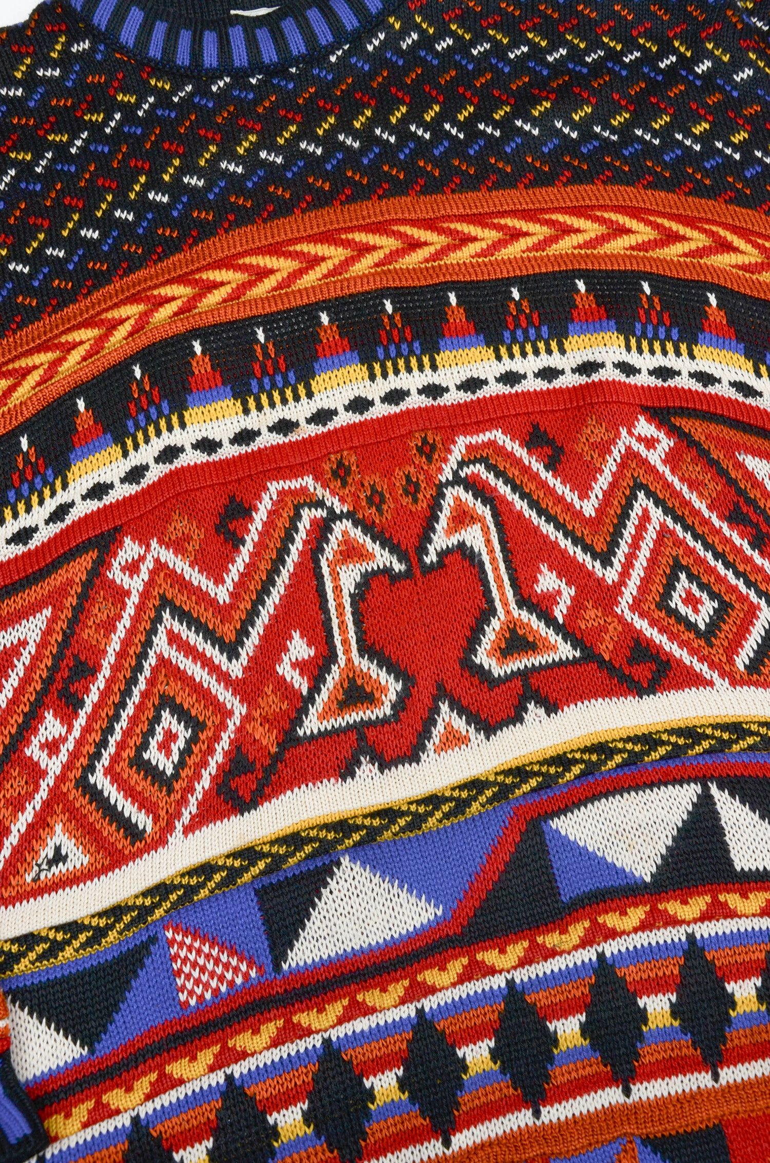 Vintage Choice Aztec Tribal Knit Sweater Made in England - Size M Size US M / EU 48-50 / 2 - 6 Thumbnail
