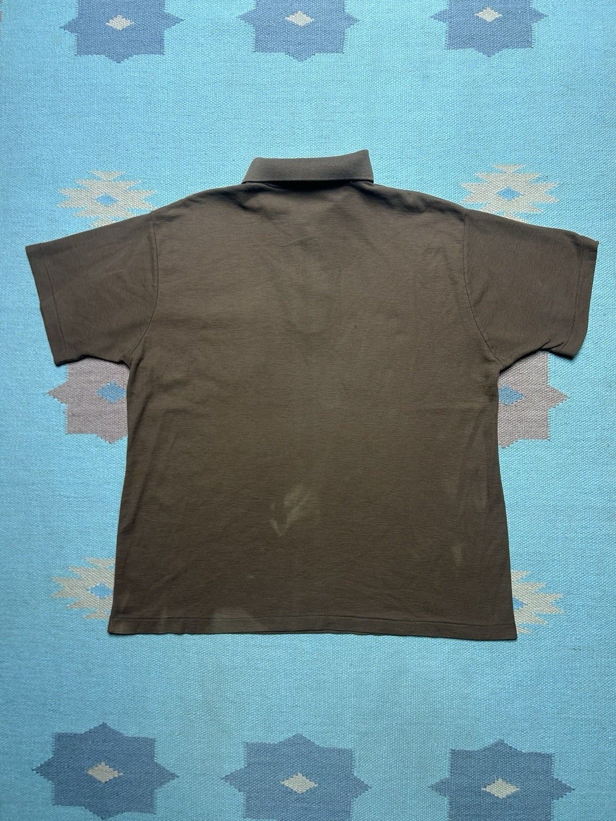 Vintage Vintage 70s polo shirt Donegal blank soft poly cotton L/XL Size US L / EU 52-54 / 3 - 8 Thumbnail