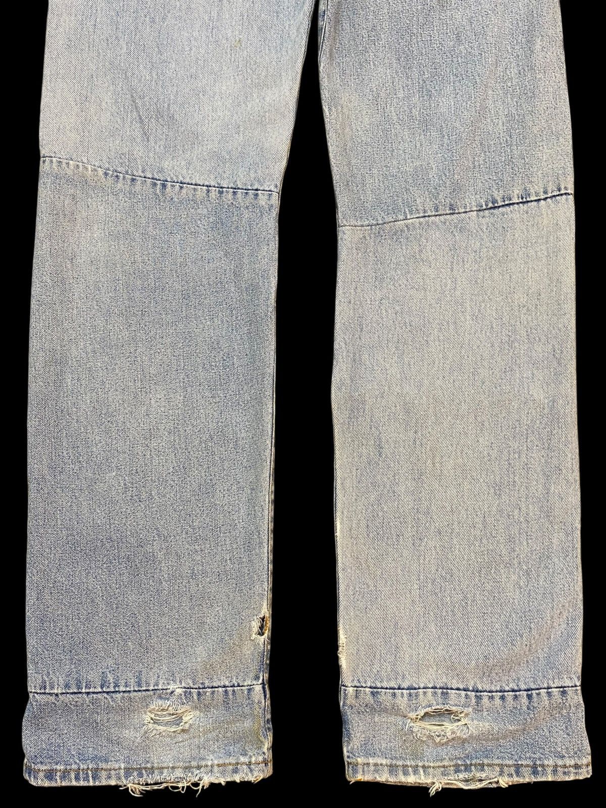 Mason's Vintage Masons by Silver Stone Faded Wash Distressed Jeans Size US 30 / EU 46 - 6 Thumbnail