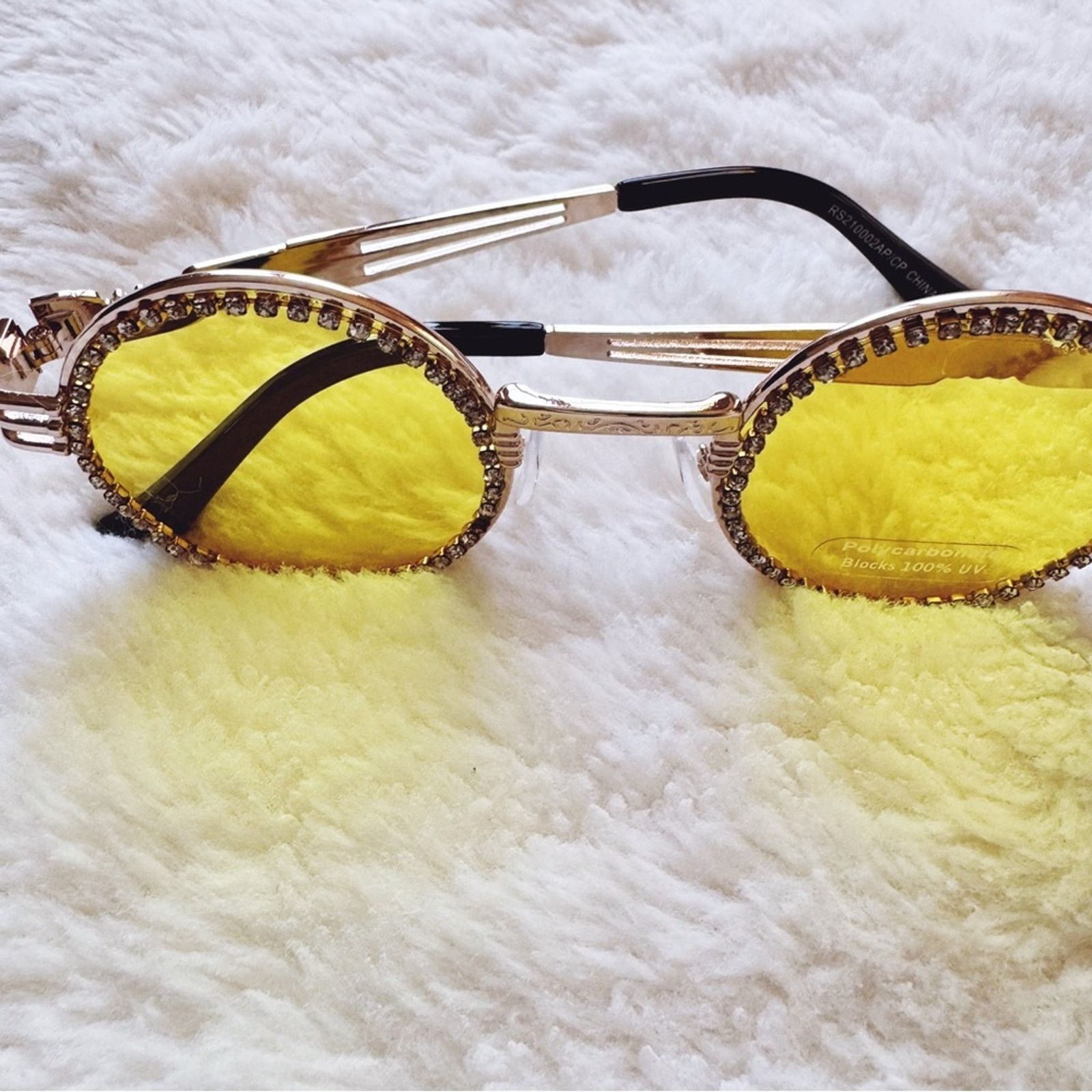 Other Kate Clear Yellow Round Sunglasses Size ONE SIZE - 4 Thumbnail