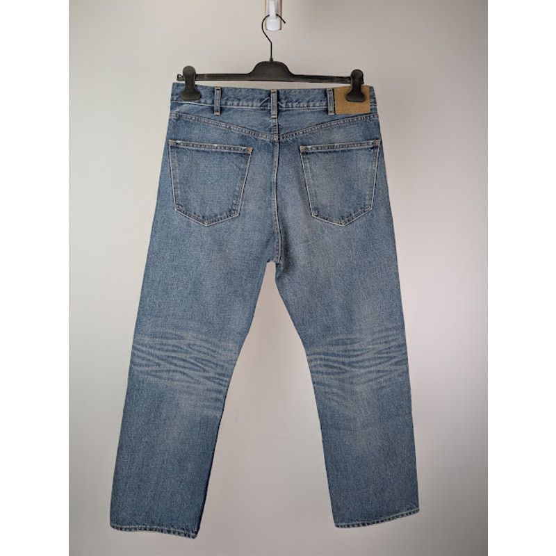 Celine o1rshd1 Straight Leg Kurt Denim Jeans in Washed Blue Size US 33 - 11 Thumbnail