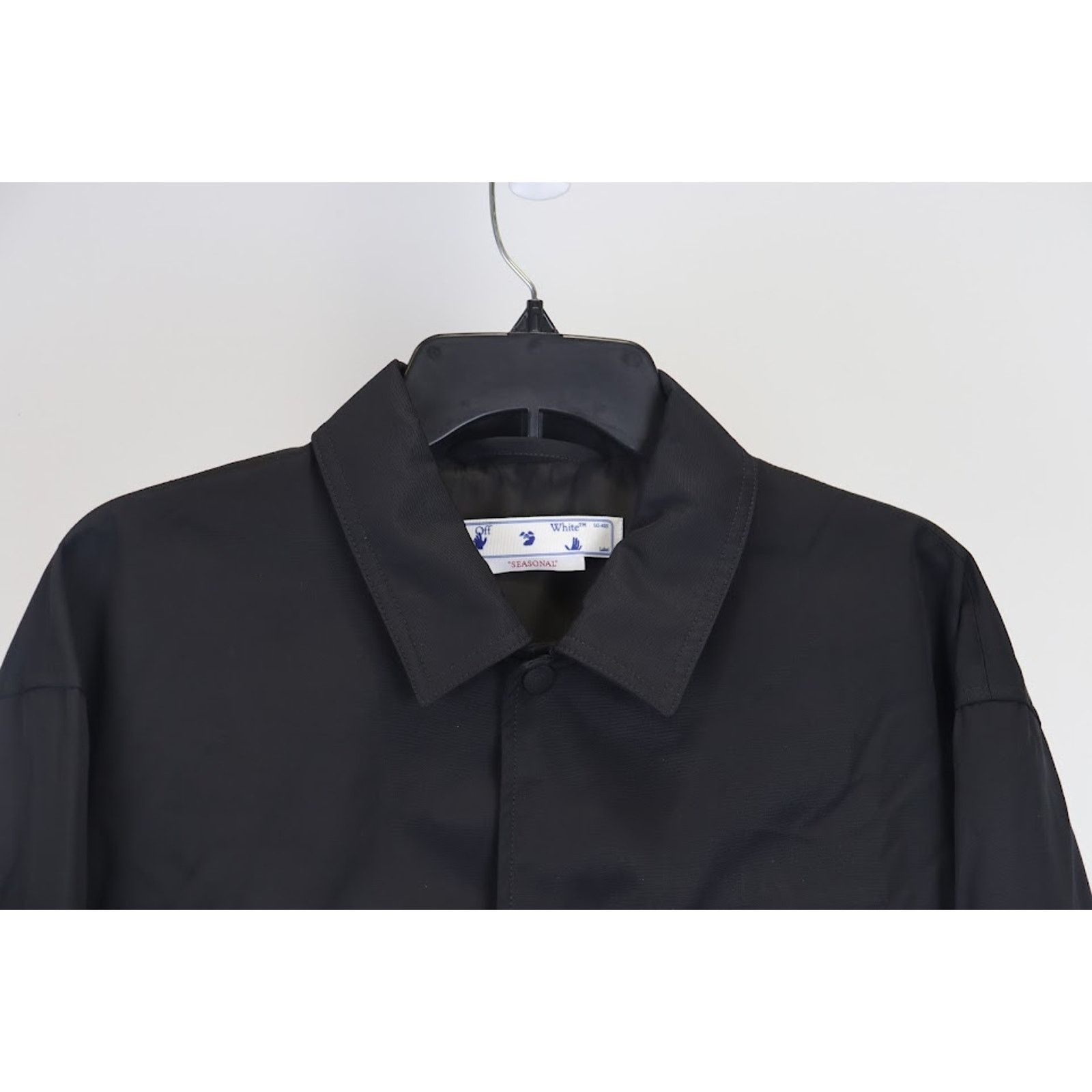 Off-White o1rshd1 Exact Opposite Shirt Jacket in Black Size US XL / EU 56 / 4 - 5 Thumbnail