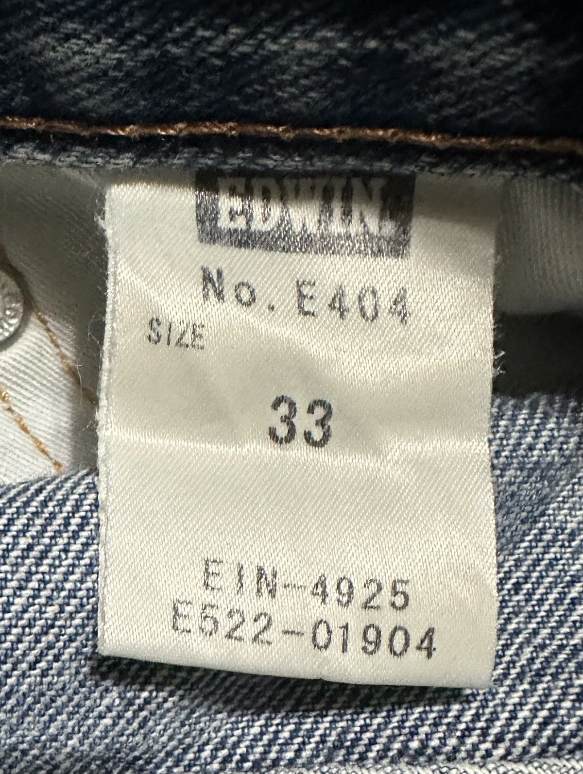 Edwin Vintage Edwin 404 Straight Leg Jeans Size US 35 - 10 Thumbnail
