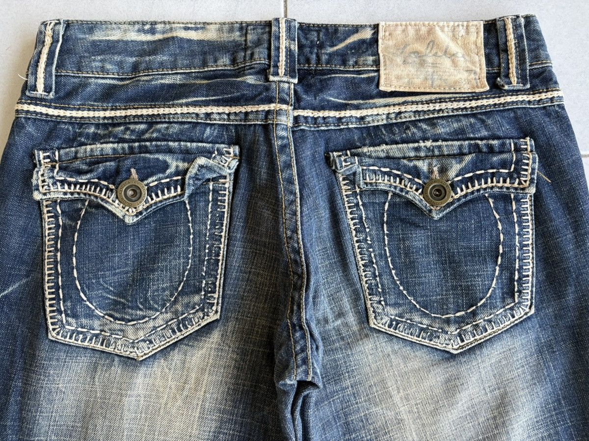 Other Korean Lolita Flared Jeans Streetwear Distressed Denim Size US 33 - 17 Thumbnail