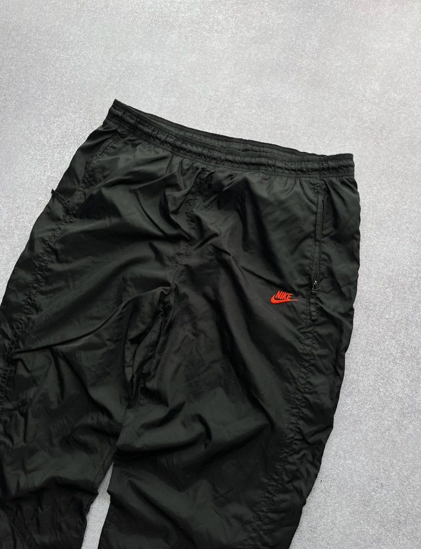 Nike × Vintage Vintage Nike Swoosh Baggy Nylon Trackpants Y2K XL Size US 36 / EU 52 - 3 Thumbnail
