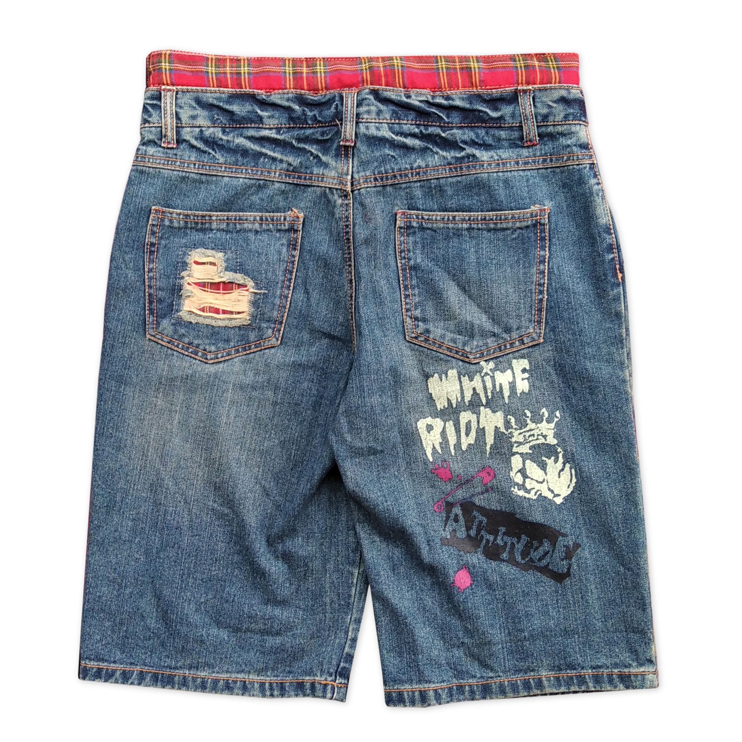 Hysteric Glamour Vintage Y2K J-HONEY Japanese Brand Punk Denim Short Size US 30 / EU 46 - 4 Thumbnail