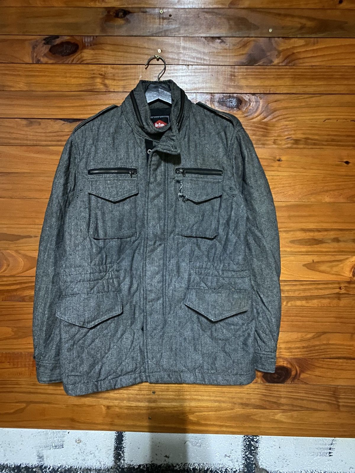 Lee Lee Cooper Quilted Military Field Jacket – Grey – Vintage Size US M / EU 48-50 / 2 - 3 Thumbnail