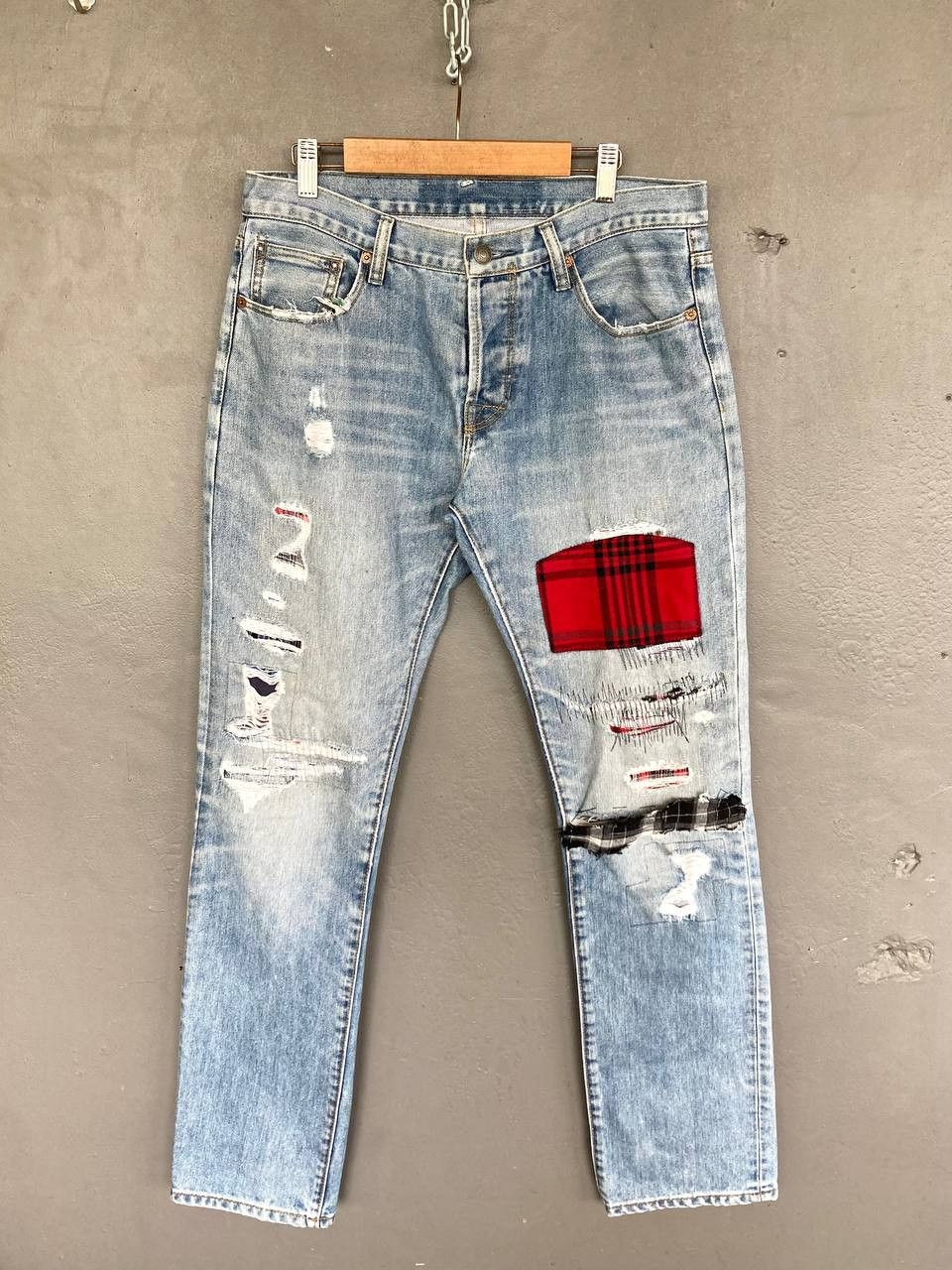 Denim & Supply Ralph Lauren Ralph Lauren Polo Denim & Supply Patchwork Denim Pants Size US 32 / EU 48 - 1 Thumbnail