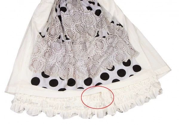 Comme des Garcons Comme Des Garcons White Retro Lace Skirt Size S / US 4 / IT 40 - 6 Thumbnail