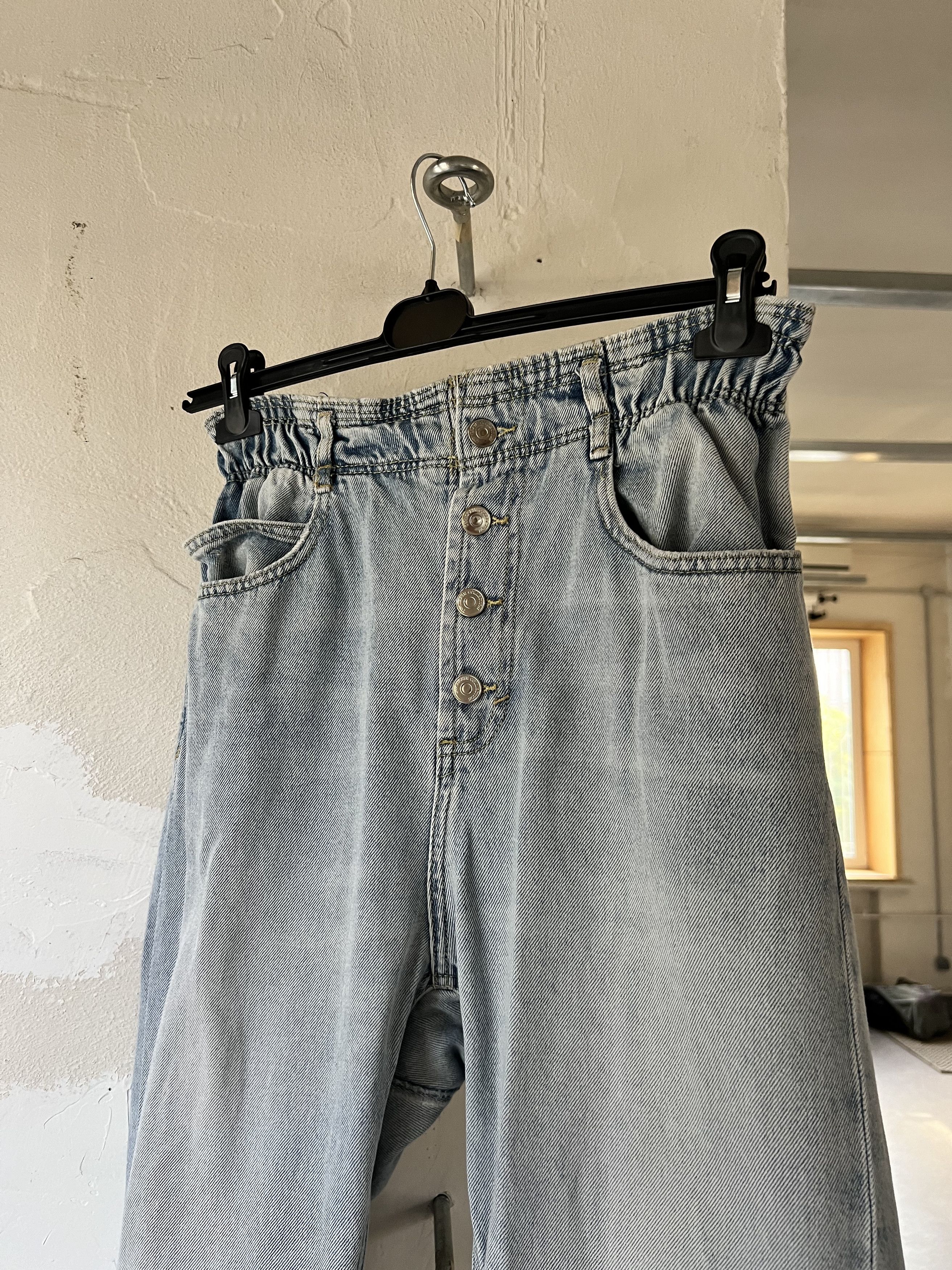 Denime × Japanese Brand No Name Baggie Cargo Elastic Waist Balenci Type Pants Size US 32 / EU 48 - 2 Thumbnail