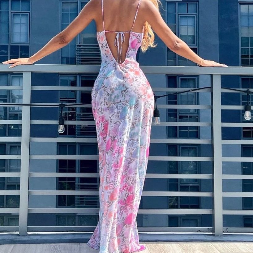 Other NEW Lily Helu Mahini Backless Semi Sheer Maxi Dress Sz Small Size S / US 4 / IT 40 - 12 Thumbnail