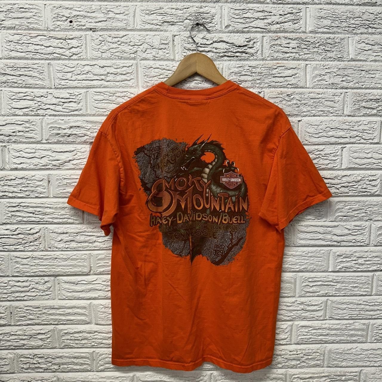 Harley Davidson Y2K Harley Davidson Orange Dragon Skater Shirt L Size US L / EU 52-54 / 3 - 2 Thumbnail