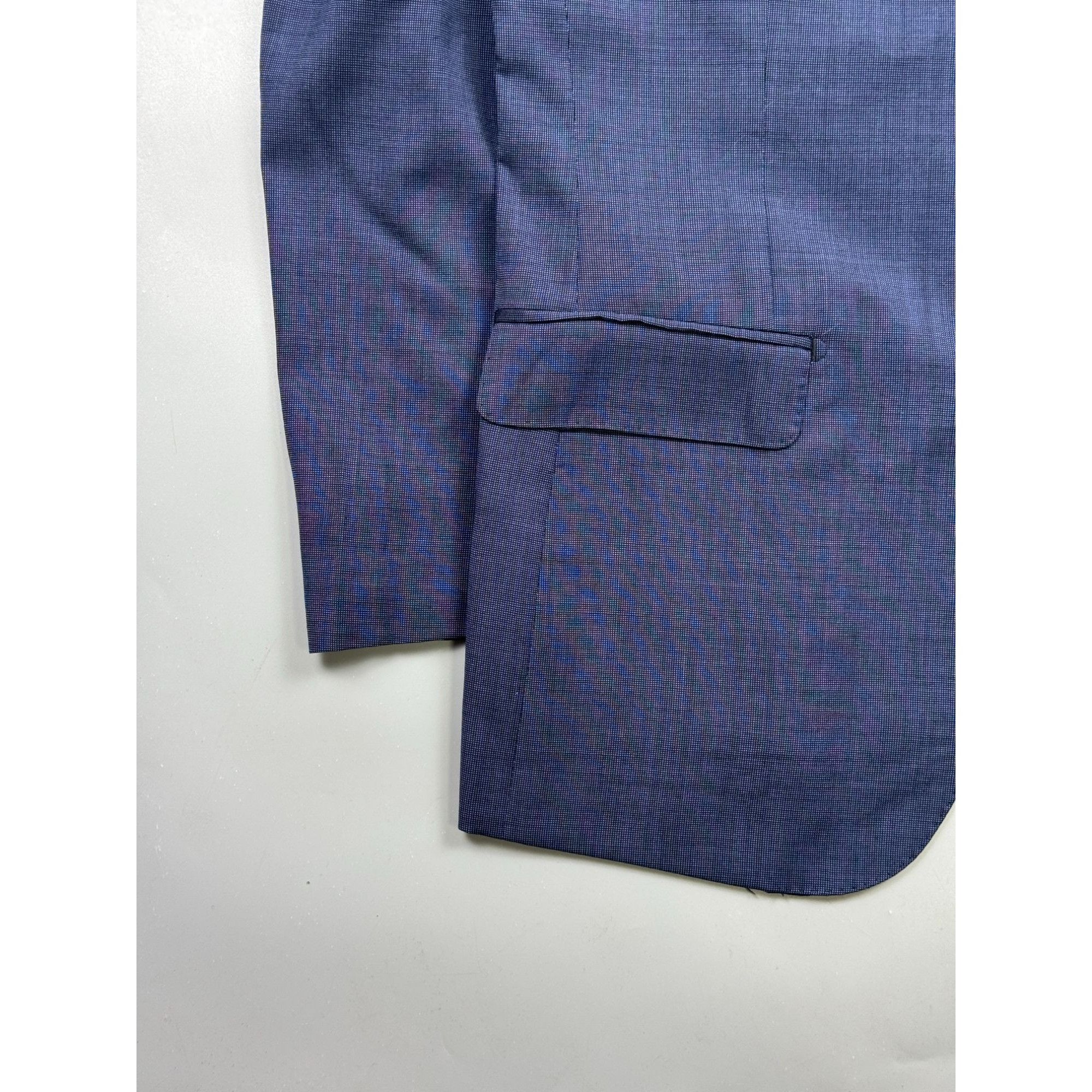 Boggi Boggi Milano Blue Two Button Wool Blazer (Y1231) Size 42R - 2 Thumbnail