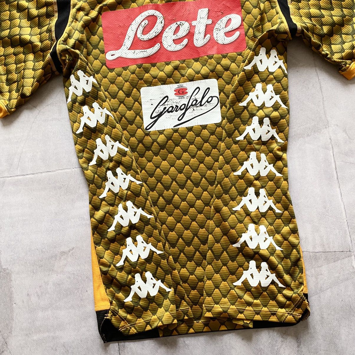 Vintage Kappa Napoli 2018-2019 Kombat Gara Goalkeeper T-shirt Jersey Size US L / EU 52-54 / 3 - 6 Thumbnail