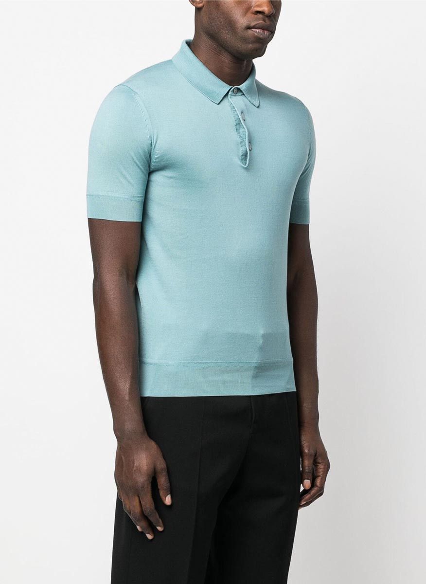 Tom Ford o1w1db10425 KPS004 Polo Shirt in Blue Size US S / EU 44-46 / 1 - 4 Thumbnail