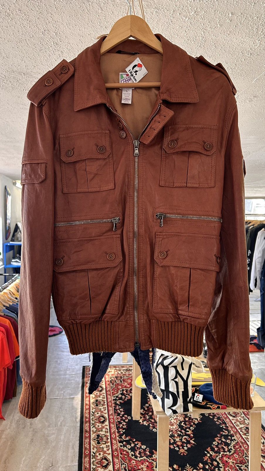 Prps PRPS LEATHER BIKER MADE IN ITALY Size US L / EU 52-54 / 3 - 1 Thumbnail