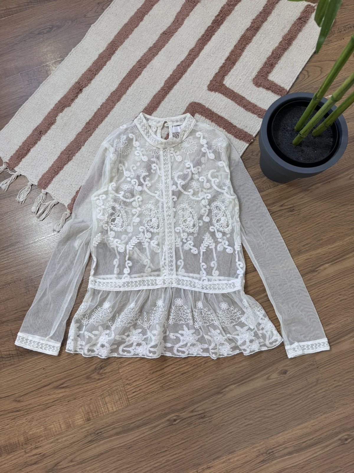 Other VINTAGE LACE MESH 2000s LONG SLEEVE Size S / US 4 / IT 40 - 4 Thumbnail